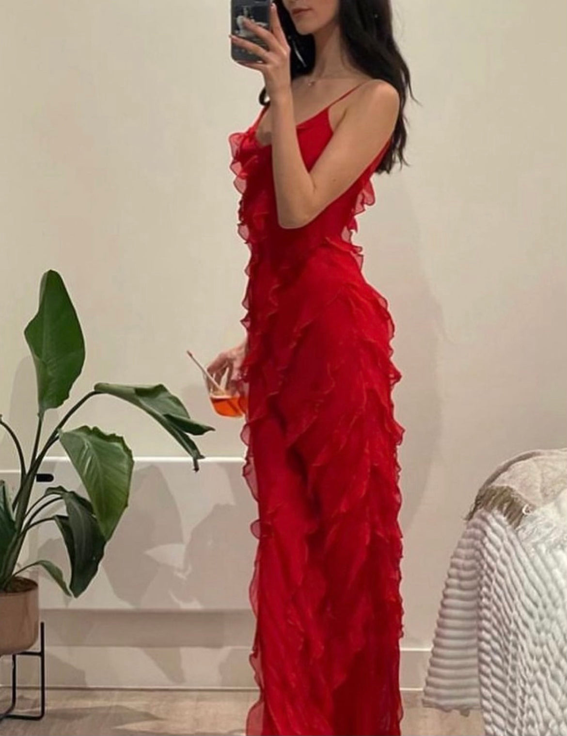 Zara - Sukienka z falbanami