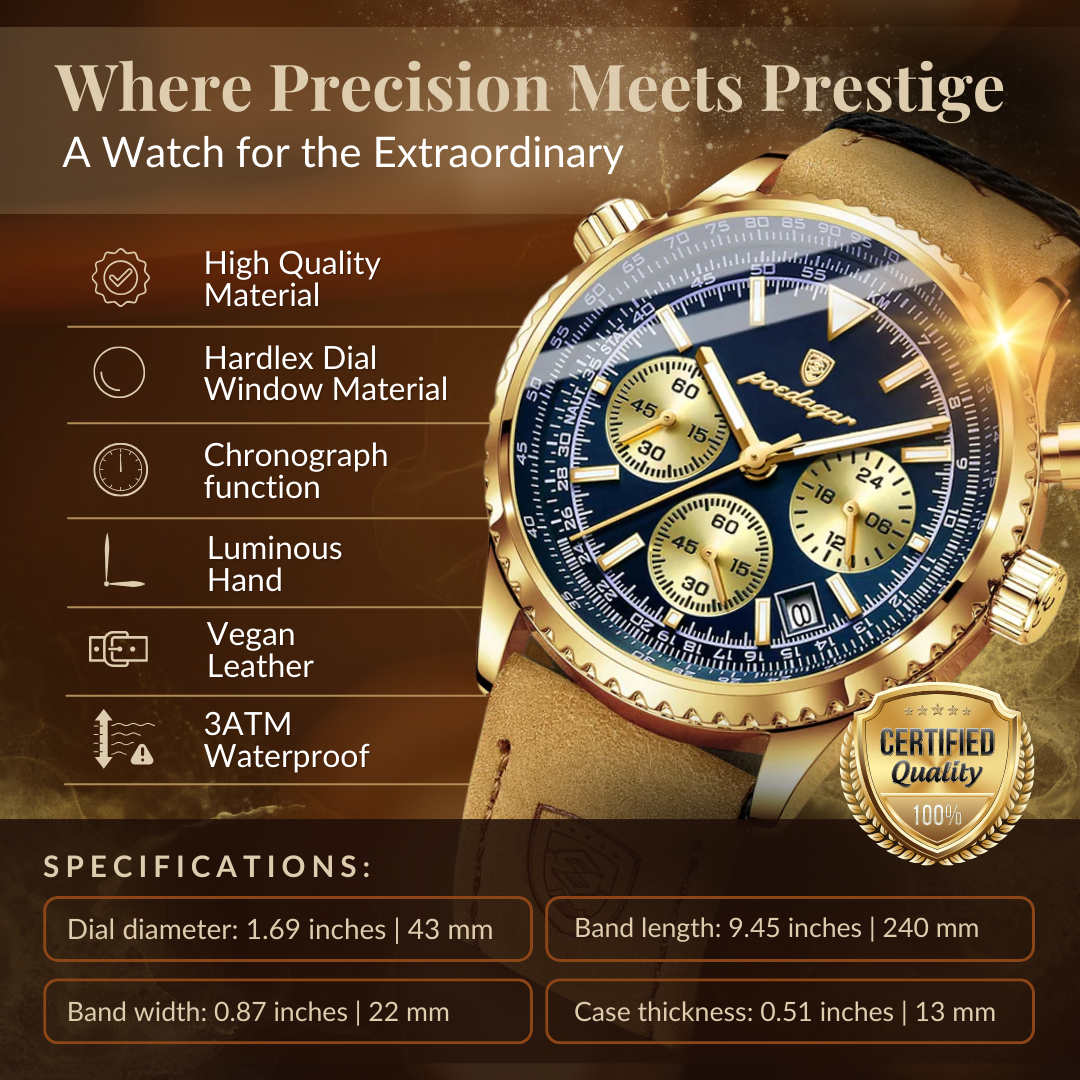 Luksusowy zegarek chronograf