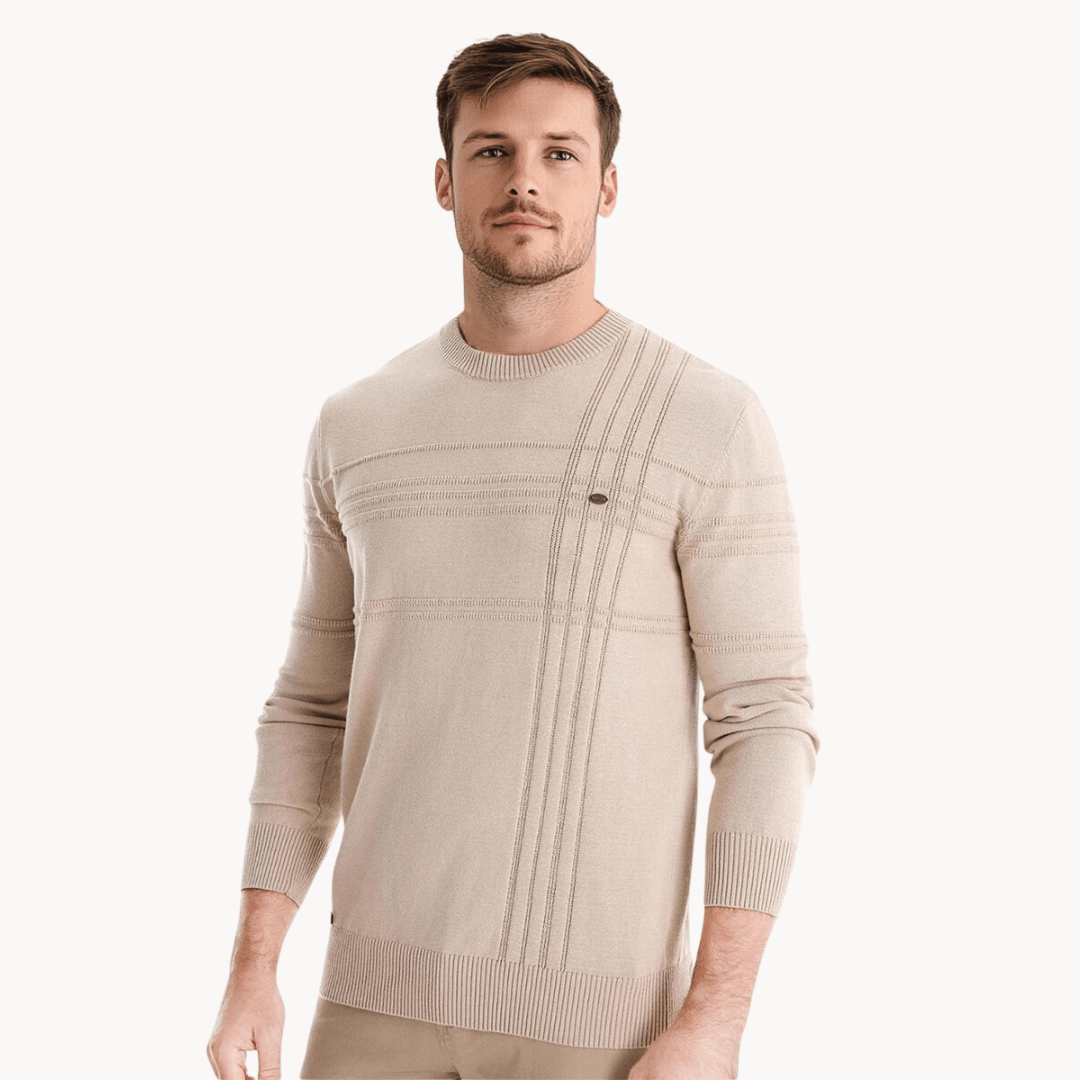 Gabriel | Męski sweter w kratę