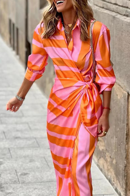Helmi -| Wiosenna Letnia Moda Drukowana Sukienka