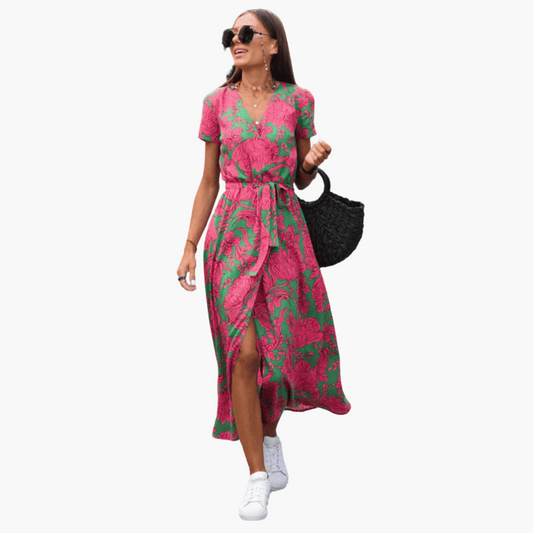 Pauline | Elegancka sukienka kopertowa