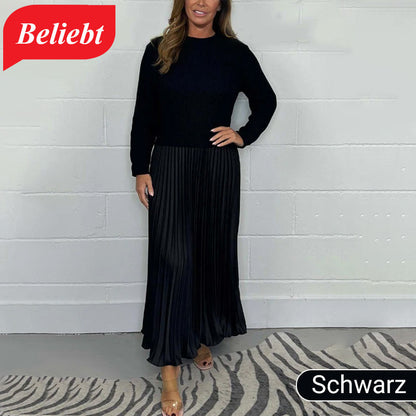 MARIA | Eleganckie i stylowe sukienki plisowane z okrągłym dekoltem