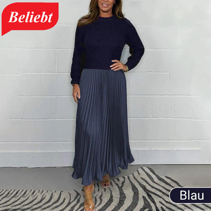 MARIA | Eleganckie i stylowe sukienki plisowane z okrągłym dekoltem