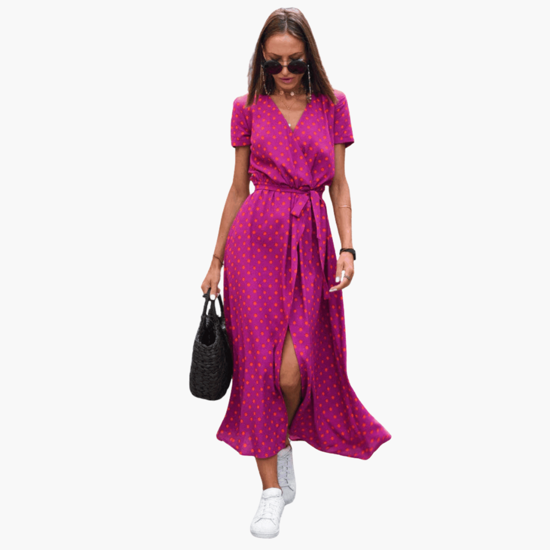 Pauline | Elegancka sukienka kopertowa