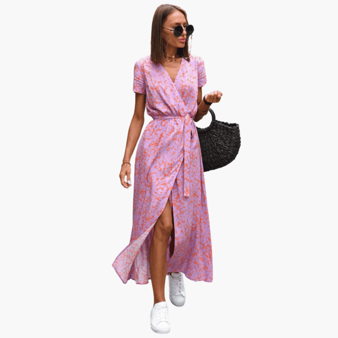 Pauline | Elegancka sukienka kopertowa