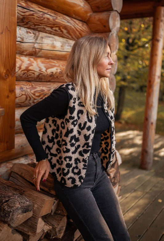 ASTRID™ | Kamizelka w panterkę