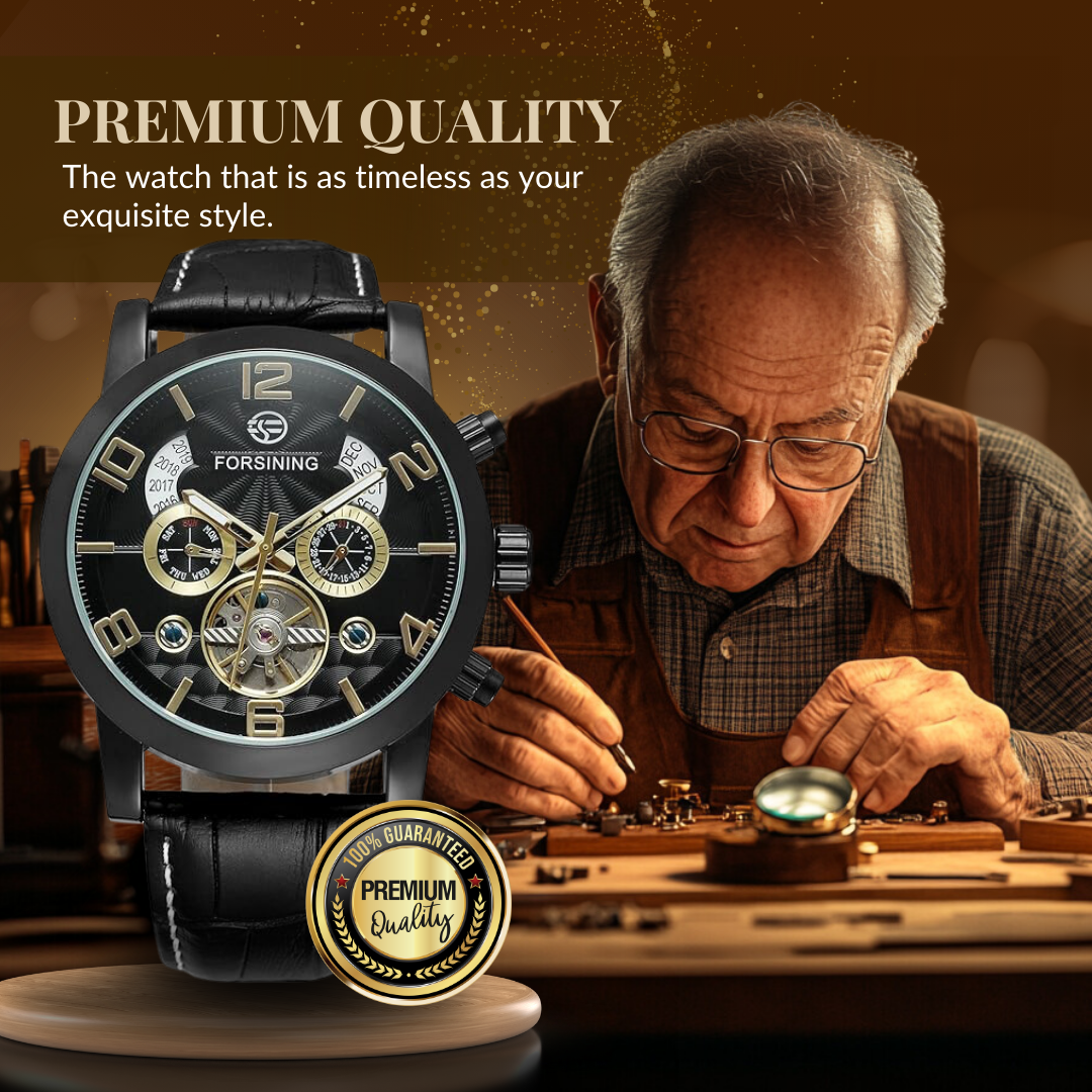 Luksusowy zegarek mechaniczny z tourbillonem automatycznym