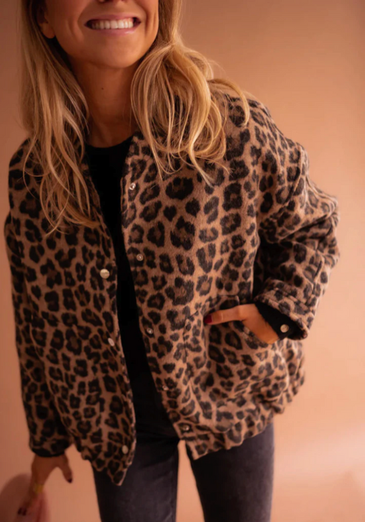LEONA™ | Kurtka bomber w panterkę