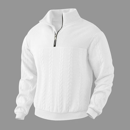Adam | Premium-Swetshirt z ćwierć zamkiem