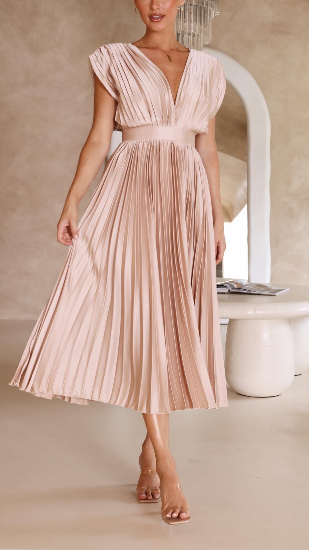 Alexis - Elegancka Sukienka Faltowana