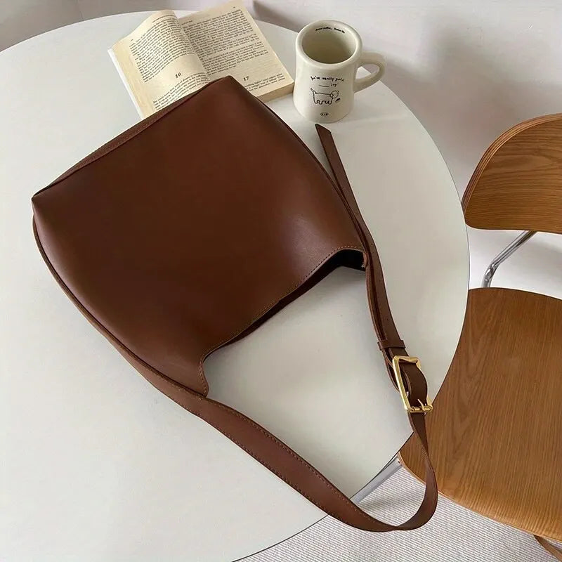 Velours d'Or | ELEGANCKA TOREBKA NA RAMIĘ Z DODATKU SKÓRY