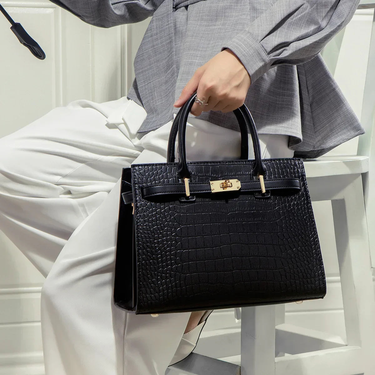 Velours d'Or | TORBA ALLURE CROCO