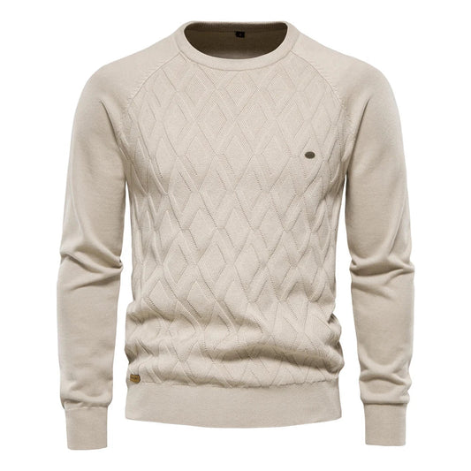 Daniel | Męski sweter w kratę