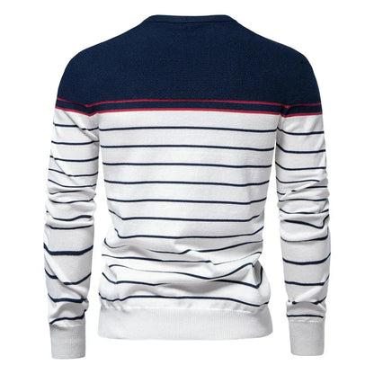 Sebastian | Męski sweter z paskami