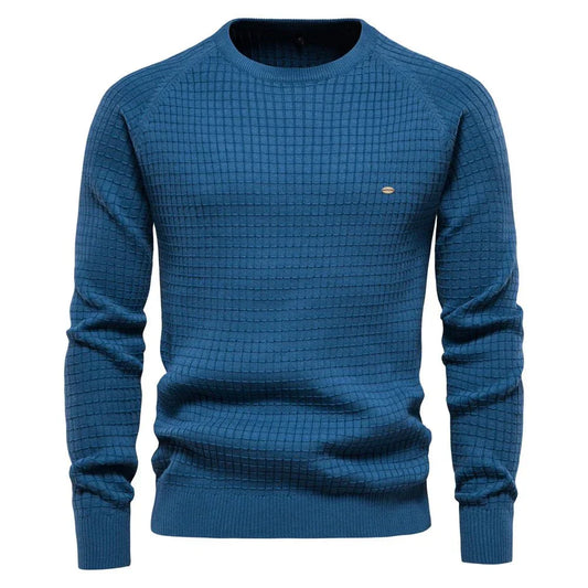 Vincent | Męski sweter z wzorem w kratkę