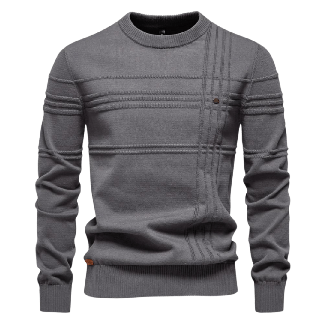 Gabriel | Męski sweter w kratę